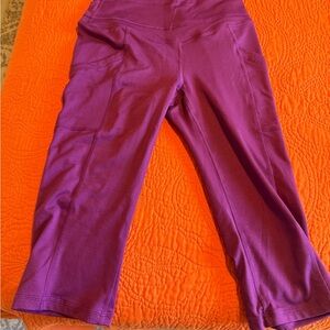 Pink free people movement capris S